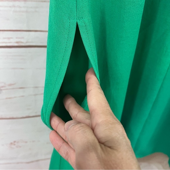 Bcbg MaxAzria Runway Collection Kelly Green Fei Fei Mini Ruffle Strapless Dress - Picture 7 of 16